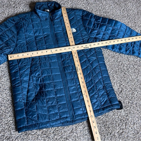 The North Face Jacket Men’s Small Blue Thermoball Eco Quilted Puffer Winter Coat - Picture 7 of 10